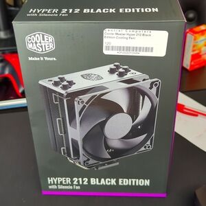 Cooler Master Hyper 212 Black CPU Air Cooler, Silencio PWM Fan